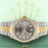 Réplica de qualidade Rolex Datejust 2 tons de aço dourado 36mm relógio jubileu ródio mostrador diamante moldura