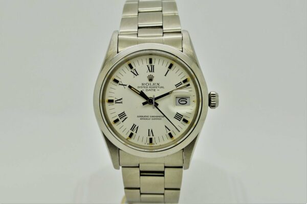 Réplica de qualidade Rolex Oyster Perpetual Date Quickset 34 mm 15000 aço inoxidável