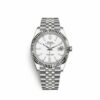 Melhor Réplica Rolex Datejust 41 Relógio Masculino 41mm Aço Inoxidável e Ouro Branco 18K 126334-0010