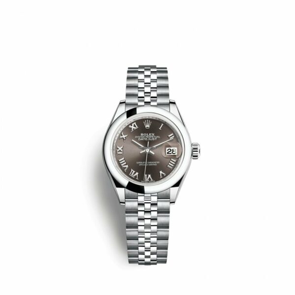 Relógio falso Rolex Lady-datejust 28 28 mm relógio feminino de aço inoxidável 279160-0011