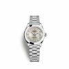 Réplica de qualidade Rolex Lady-datejust 28 28mm platina 279166-0007 relógio feminino
