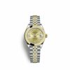 Relógio Feminino Rolex Lady-datejust 28 falso 28mm aço inoxidável e ouro amarelo 18k 279163-0022