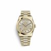 Réplica barata Rolex Day-date 36 36mm 18K ouro amarelo 118208-0313 relógio masculino