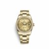 Compre relógio falso Rolex Day-date 36 36mm 18K ouro amarelo 118348-0194 masculino
