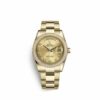 Compre relógio falso Rolex Day-date 36 36mm 18K ouro amarelo 118348-0194 masculino