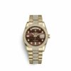 Melhor Réplica Rolex Day-date 36 36mm 18K Ouro Amarelo 118348-0155 Relógio Masculino