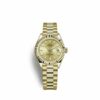 Relógio feminino de luxo Rolex Lady-datejust 28 28mm 18k ouro amarelo 18k 279178-0001