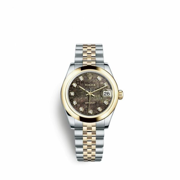 Melhor Réplica Rolex Datejust 31 Relógio Feminino 31mm Aço Inoxidável e Ouro Amarelo 18K 178243-0058