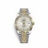 Melhor Réplica Rolex Datejust 41 Relógio Masculino 41mm Aço Inoxidável e Ouro Amarelo 18K 126333-0002