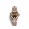 Réplica Rolex Lady-datejust 28 28mm Everose Gold 279175-0004 Relógio Feminino