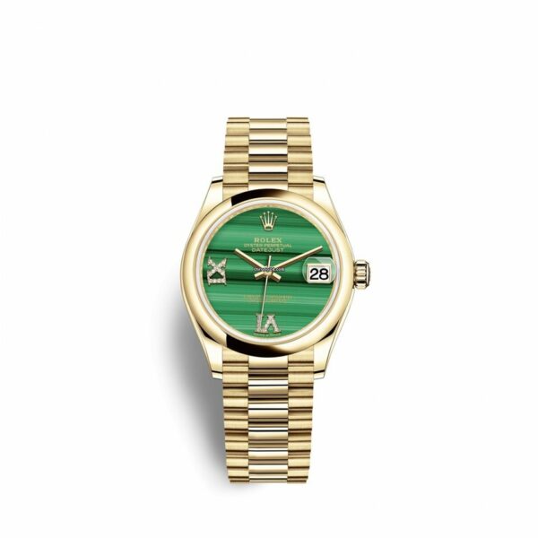 Réplica Rolex Datejust 31 31mm 18K ouro amarelo 278248-0004 relógio feminino