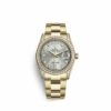 Réplica de qualidade Rolex Day-date 36 36mm 18K ouro amarelo 118388-0065 relógio masculino