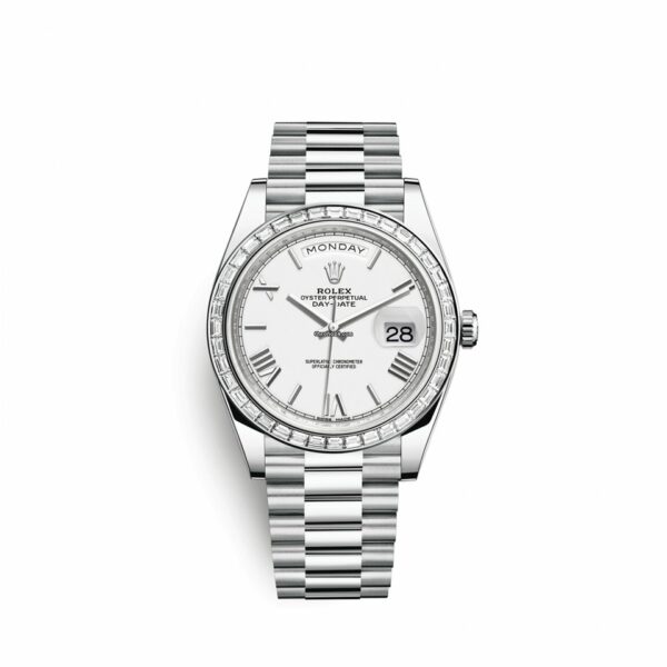 Melhor réplica Rolex Day-date 40 40mm platina 228396tbr-0018 relógio masculino