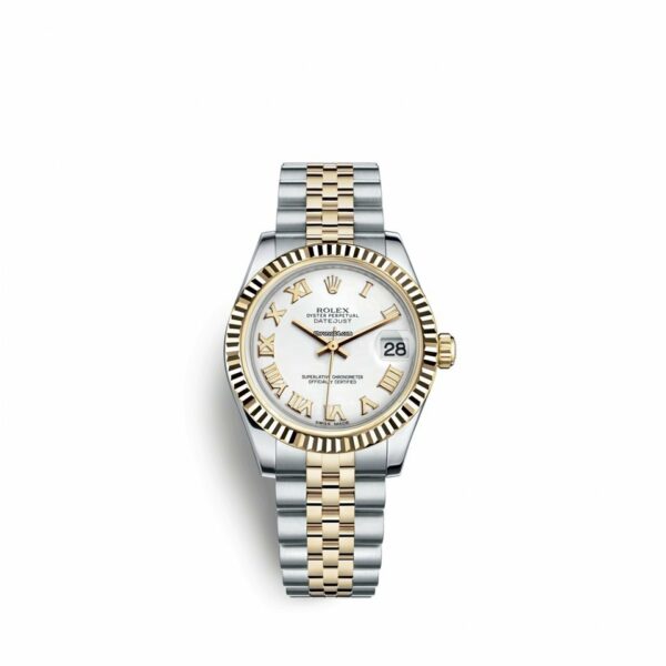 Comprar relógio falsificado Rolex Datejust 31 31mm em aço inoxidável e ouro amarelo 18K 178273-0073