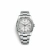 Réplica de qualidade Rolex Datejust 36 36mm aço inoxidável e ouro branco 18K 116234-0135 relógio de tamanho médio