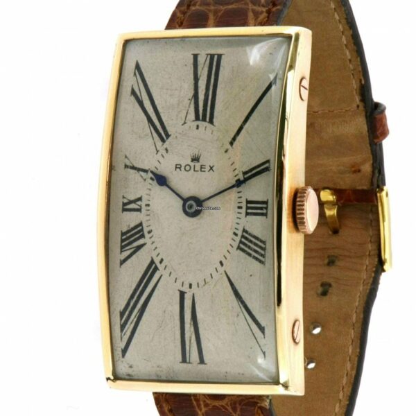 Réplica Suíça Rolex | Um raríssimo ouro rosa 18k superdimensionado habilmente trabalhado em 1915