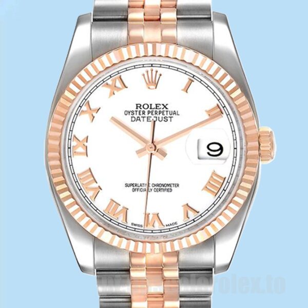 Rolex Datejust Masculino 116231 36mm Ver Mostrador Branco