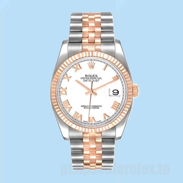 Rolex Datejust Masculino 116231 36mm Ver Mostrador Branco - Image 2