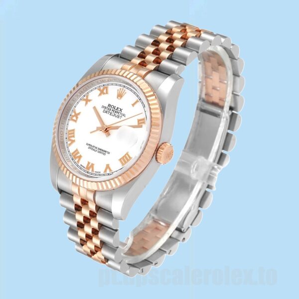Rolex Datejust Masculino 116231 36mm Ver Mostrador Branco - Image 3