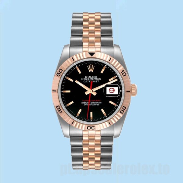 Rolex Datejust Turn-o-graph Masculino 36mm 116261 Ver Tom Prata - Image 5