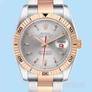 Rolex Datejust Turn-o-graph 36mm Masculino 116261 Mostrador Prateado