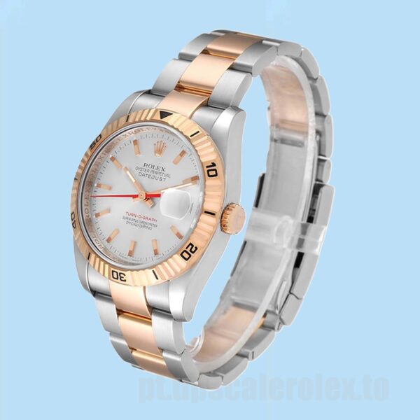 Rolex Datejust Turn-o-graph 36mm Masculino 116261 Mostrador Prateado - Image 3