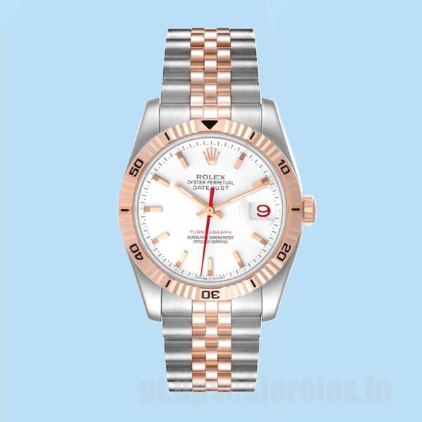 Rolex Datejust Turn-o-graph Masculino 116261 36mm Pulseira Jubileu - Image 2