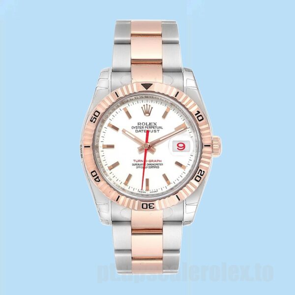 Rolex Datejust Turn-o-graph Masculino 116261 36mm Pulseira Jubileu - Image 5