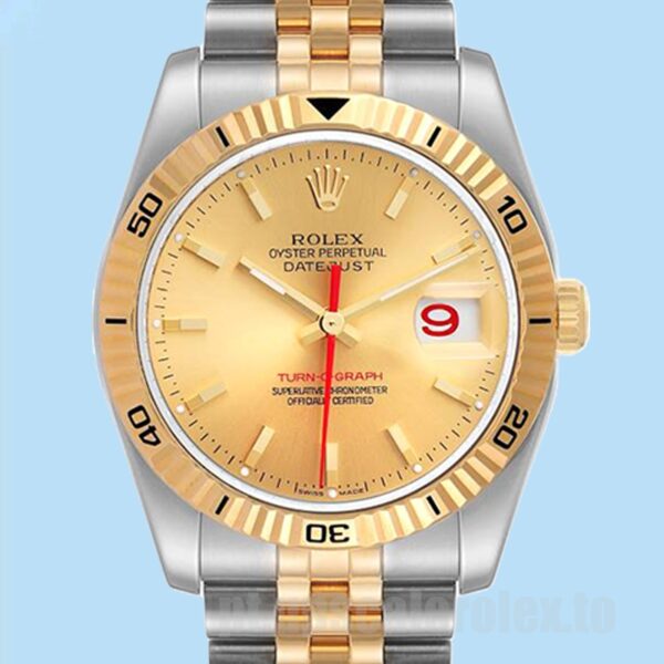 Rolex Datejust Turn-o-graph Masculino 116263 36mm Pulseira Jubileu