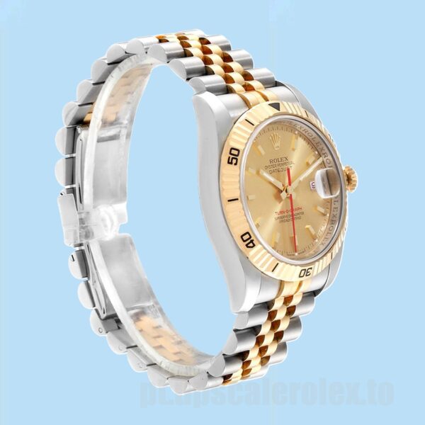 Rolex Datejust Turn-o-graph Masculino 116263 36mm Pulseira Jubileu - Image 3