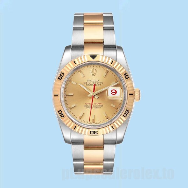 Rolex Datejust Turn-o-graph Masculino 116263 36mm Pulseira Jubileu - Image 5