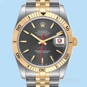 Rolex Datejust Turn-o-graph Masculino 36mm 116263 Automático Mostrador Cinza