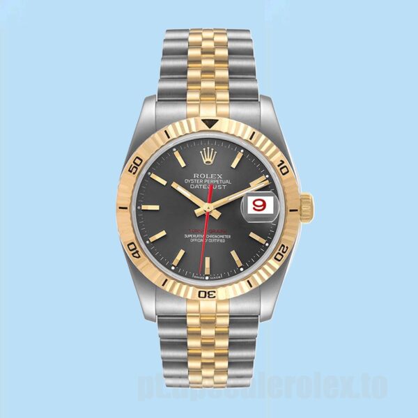 Rolex Datejust Turn-o-graph Masculino 36mm 116263 Automático Mostrador Cinza - Image 2