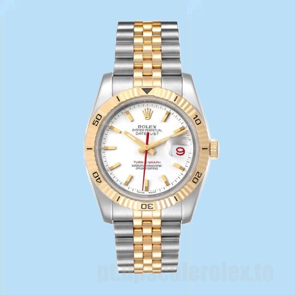 Rolex Datejust Turn-o-graph 36mm Masculino 116263 Pulseira Ostra Automático - Image 5