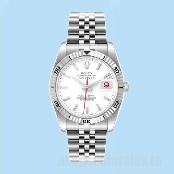 Rolex Datejust Turn-o-graph 116264 Masculino 36mm Tom Prata - Image 2