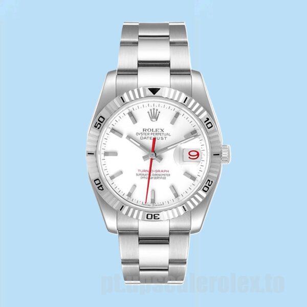 Rolex Datejust Turn-o-graph 116264 Masculino 36mm Tom Prata - Image 5