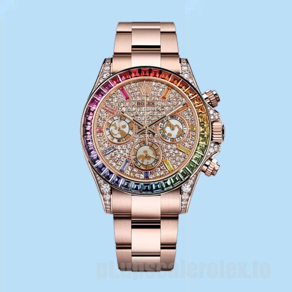 Rolex Daytona Masculino 116595RBOW 40mm Ver Mostrador Pavimentado Diamante - Image 2