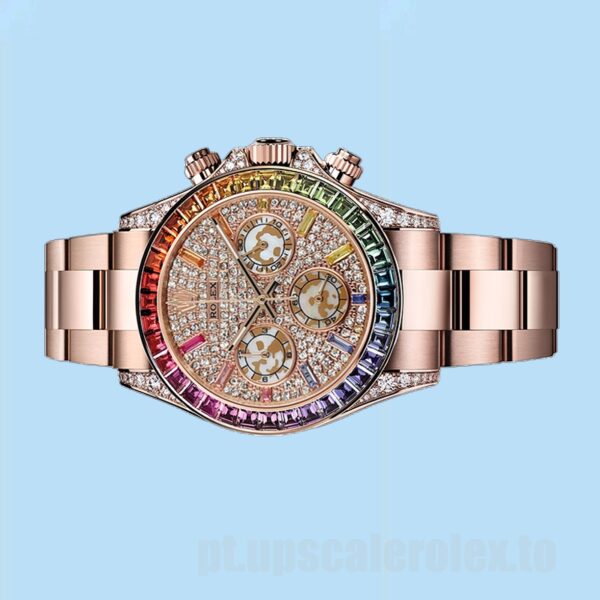 Rolex Daytona Masculino 116595RBOW 40mm Ver Mostrador Pavimentado Diamante - Image 3