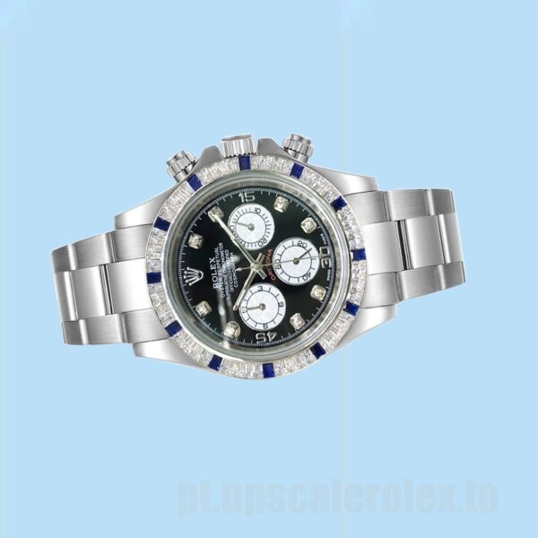 Rolex Daytona 40mm Masculino 116599 Mostrador Preto Ver - Image 3