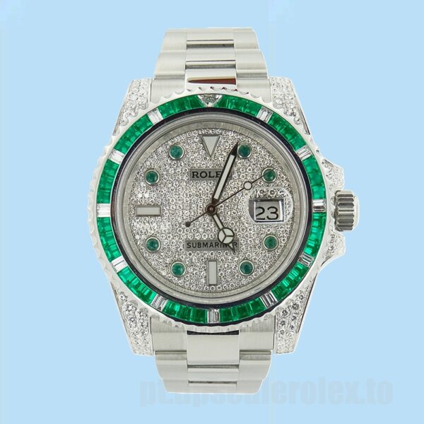 Rolex Submariner 40mm 116659 Masculino Ver Tom Prata - Image 2