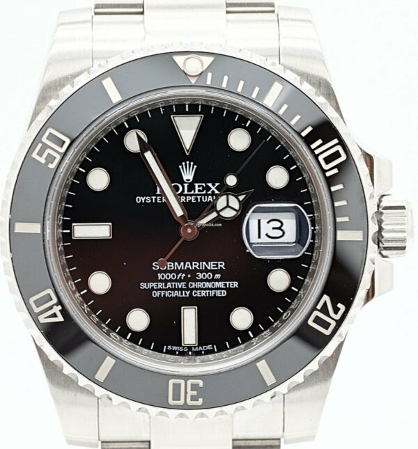 Réplica Suíça Rolex Submariner 116610ln V.2015 Lc170 Neu Ungetagen Verklebt Completo Adesivos Não