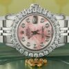 Melhor réplica Rolex Datejust Steel 26mm Jubilee Watch 2ct Diamond Bezel/Vibrant Pink Dial