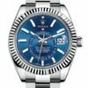 Compre o mostrador azul de aço falso Rolex Sky-dweller