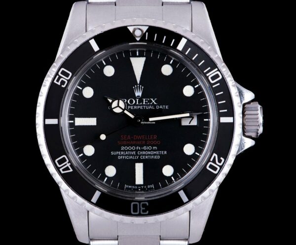 Réplica de luxo Rolex Aço Sea-dweller Duplo Vermelho Vintage 1665