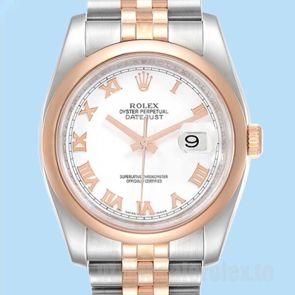 Rolex Datejust Masculino 36mm 116201-63601 Mostrador Branco