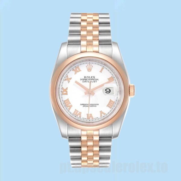 Rolex Datejust Masculino 36mm 116201-63601 Mostrador Branco - Image 2
