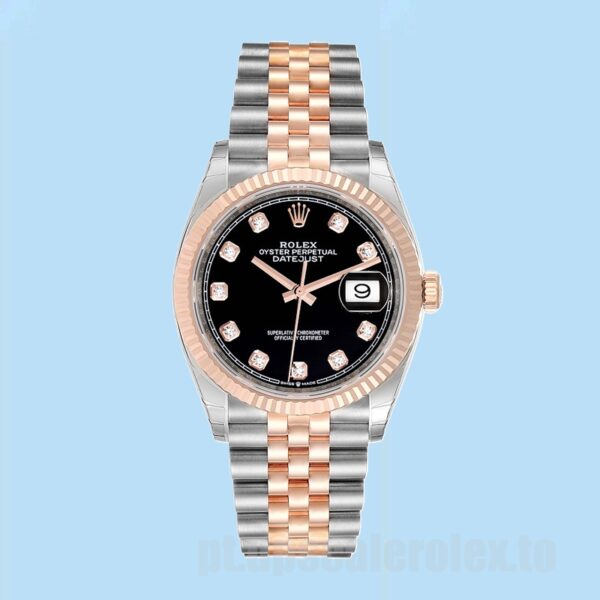 Rolex Datejust 36mm m126231-0019 Masculino Ver Mostrador Preto - Image 2