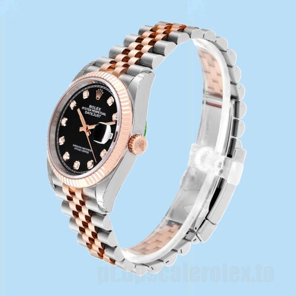 Rolex Datejust 36mm m126231-0019 Masculino Ver Mostrador Preto - Image 3