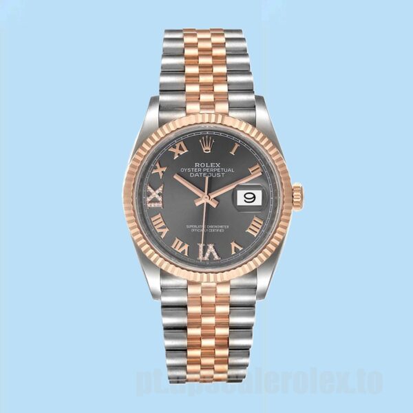 Rolex Datejust 36mm Masculino m126231-0023 Pulseira Jubileu Tom Prata - Image 2