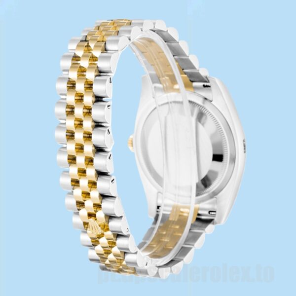Rolex Datejust 41mm Masculino 126233 Mostrador com motivo de palma prateado - Image 4